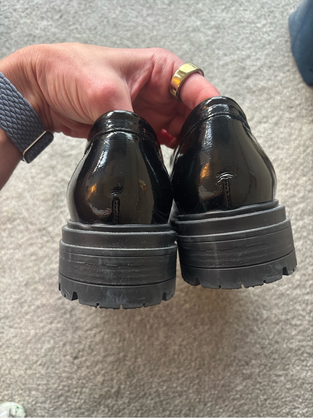 EUC Sézane Albane Loafers in Patent Black Size 9/40 - Picture 14 of 15